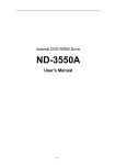 NEC Display Solutions of America A3DND-3550A InternalDVD R/RW Drive User Manual