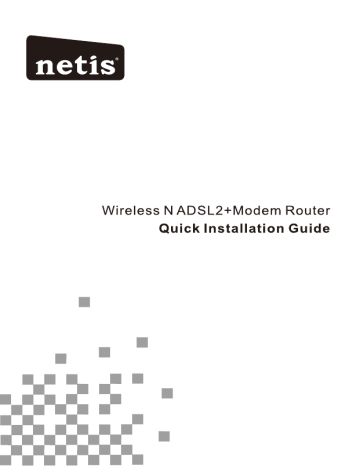 NETIS SYSTEMS T58DL4322R 300MbpsWireless N ADSL2+ Modem Router User Manual | Manualzz