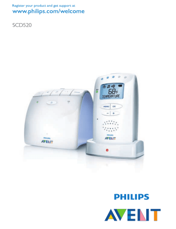Philips Consumer Lifestyle BOUSCD520H UPCSBaby Monitor User Manual | Manualzz