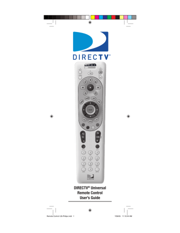 DIRECTV Universal Remote Control User's Guide | Manualzz