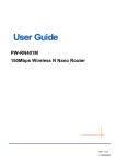 PW RN401M Wireless Router User Guide