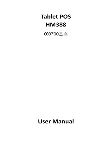 Qingdao Hisense Intelligent Commercial System GQK-HM388 TabletPOS User Manual | Manualzz