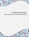 RF Code P6FZ Humidity-TemperatureTag User Manual