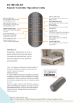 RC-RF11D 433 Remote Controller Operation Guide