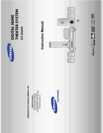 Samsung Electronics A3LHTDS690 DVDReceiver User Manual | Manualzz