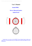 BETRUE Shower Bluetooth Speaker BTS05C User Manual