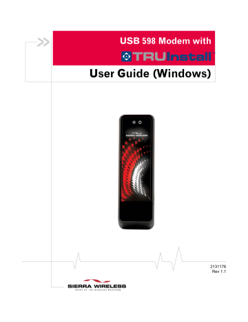Sierra Wireless USB 598 User Guide | Manualzz