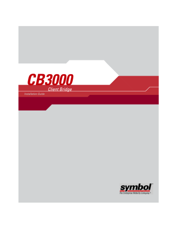 Symbol CB3000 Client Bridge Installation Guide | Manualzz