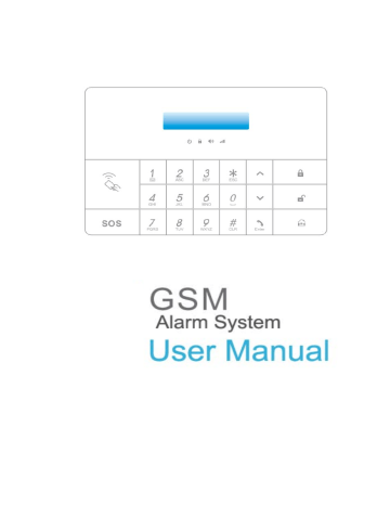SZ PGST 2AIT9-PG100 GSMalarm system User Manual | Manualzz