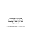 SPRscan FCC Part 15 Waiver Addendum