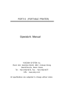 PORTI-S Operator's Manual