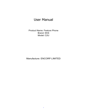 XTR S.A.C. 2AGAK-C2U FeaturePhone User Manual | Manualzz