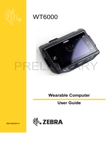 Zebra Technologies UZ7WT6000 WearableTerminal User Manual | Manualzz