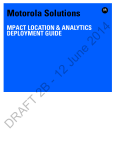 Motorola Solutions MPact Location &amp; Analytics  Deployment Guide