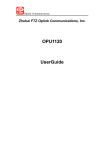 OPU1120 Wireless Router User Guide
