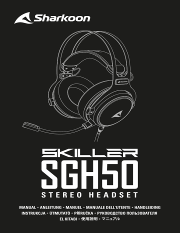 Sharkoon SKILLER SGH50, SKILLER SGH50 - White, SKILLER SGH50 - Black Návod k obsluze | Manualzz