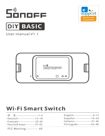 Sonoff 4ch pro r3 wi fi smart switch with rf control схема подключения