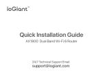IOGIANT R1 Wi-Fi 6 Router Manual - AX1800 Smart Router