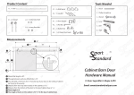 SMARTSTANDARD 4FT Super Mini Cabinet Sliding Barn Door Hardware Kit -Smoothly and Quietly - User Manual
