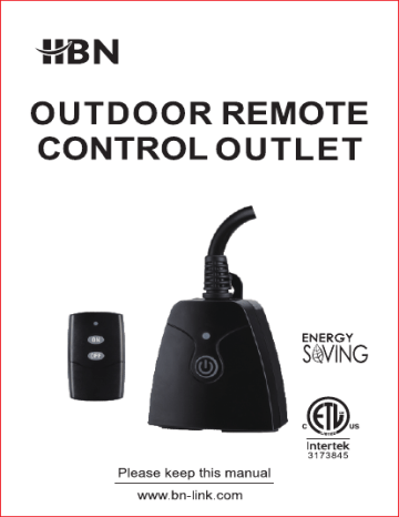 DEWENWILS Outdoor Wireless Remote Control Outlet, 2 Independent Control  Sockets, Heavy Duty Weatherproof Electrical Remote Control Switch, 15A, 100  FT