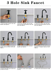 Anpean Two Handle 8 Inch Widespread Bathroom Faucet 3 Holes User Manual