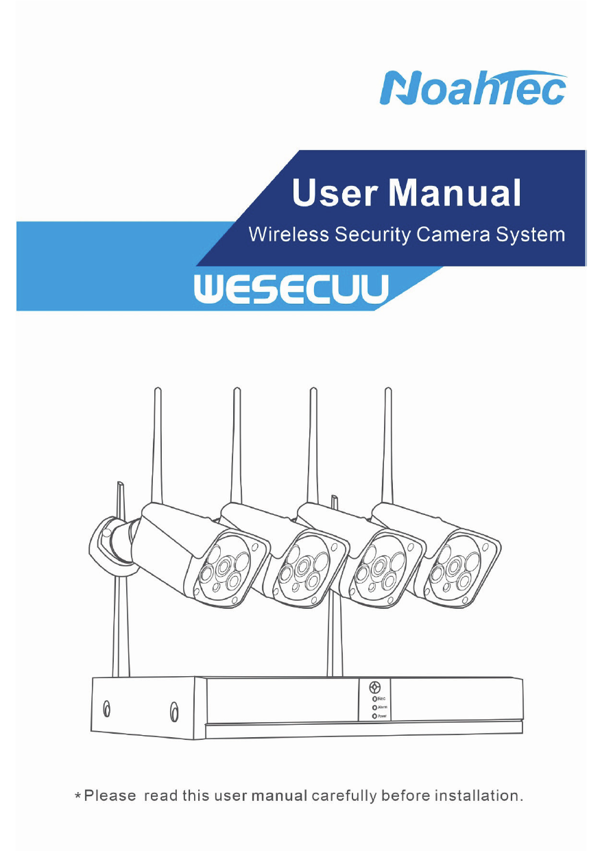 wesecuu security camera setup