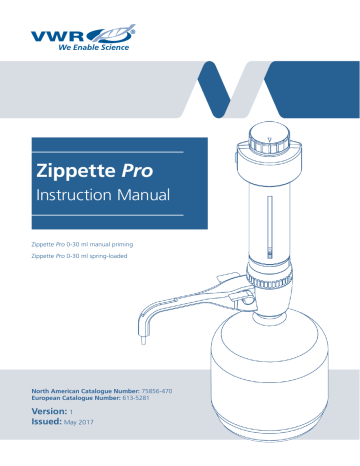 VWR Zippette Pro Instruction Manual | Manualzz