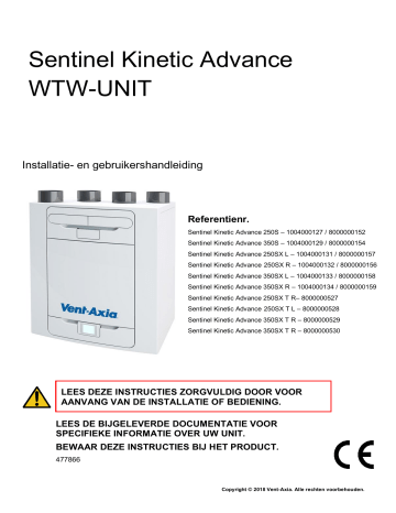 Vent-Axia Sentinel Kinetic Advance Instruction Manual | Manualzz