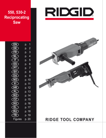 RIDGID 530-2, 550, 550-1 Instrucciones De Uso | Manualzz