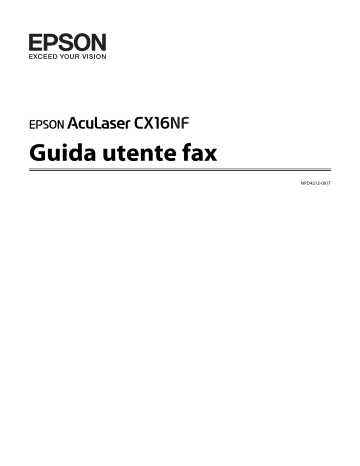 Epson AcuLaser CX16DNF Guida utente | Manualzz