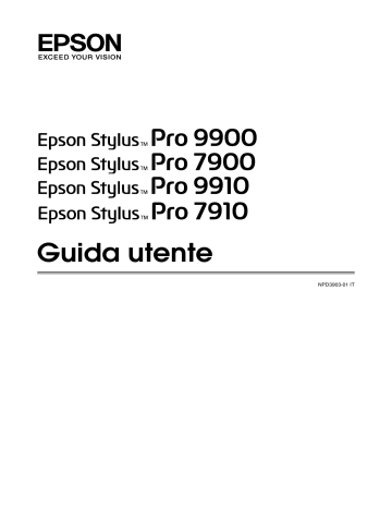 Accesso al driver della stampante. Epson Stylus Pro 7900 Spectro Proofer, Stylus Pro 9900 Spectro Proofer, Stylus Pro 7900, Stylus Pro 9900 | Manualzz