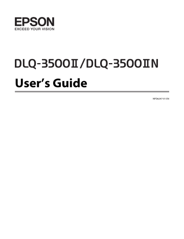 Epson DLQ-3500IIN User's Guide | Manualzz
