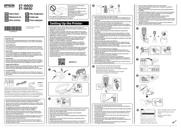 Epson ECOTANK ET-16600, ECOTANK ET-5800, EcoTank ET-16650, EcoTank ET ...