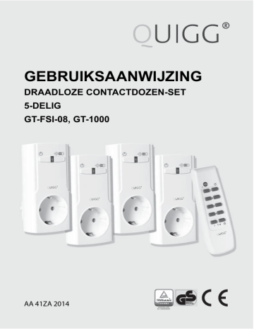 Quigg GT-1000 GT-FSI-08 Indoor Remote Control Socket Assortment ...