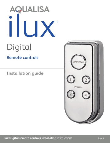 Aqualisa Ilux Installation Manual | Manualzz