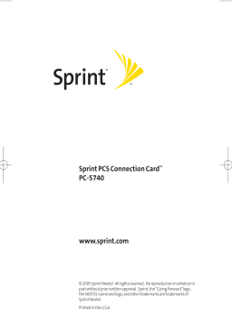 Sprint PC5740 - annexe 1 Product Manual