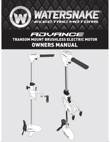 Watersnake SXW 65/42, Venom SXW 54/26 Owner's Manual | Manualzz