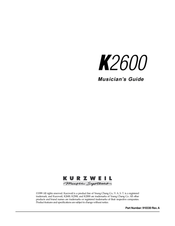 Kurzweil Troubadór Safety Instructions | Manualzz