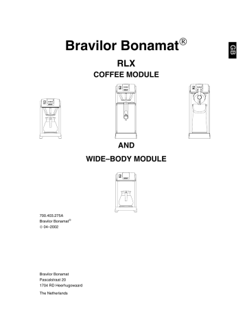 bravilor bonamat esprecious manual
