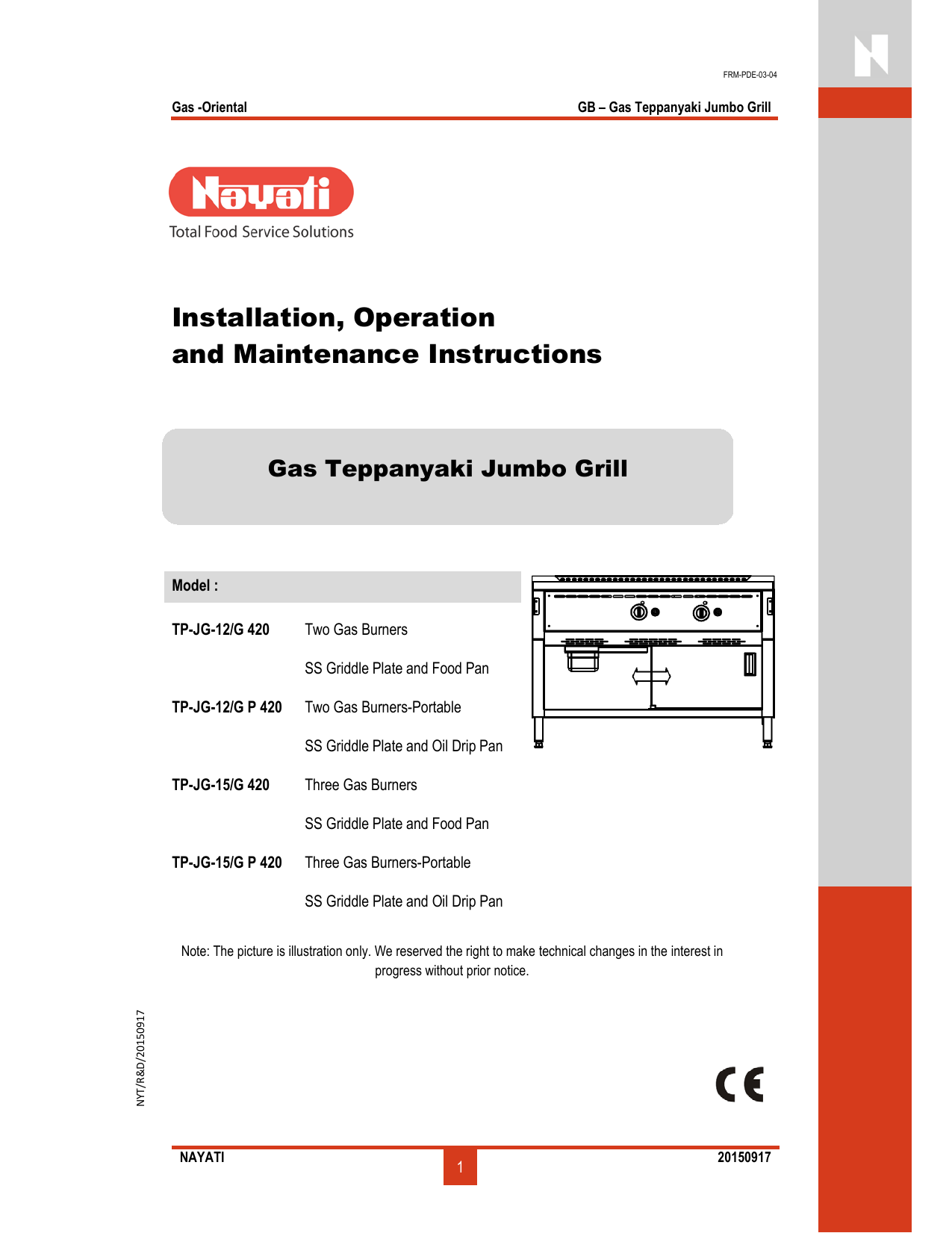 Nayati Europe – Total Food Service Solution – WOK GAZ – SERIE 750