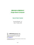 BiPOM Electronics MINI-MAX/ARM9260-E Quick Start Manual