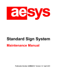 AESYS KC640 Maintenance Manual - Sign System Control Unit