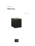 Seeburg TSM Sub dp+ User Manual