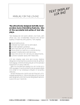 LAUER LCA 042 Manual