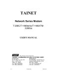 Tainet ITM-3296bis User Manual