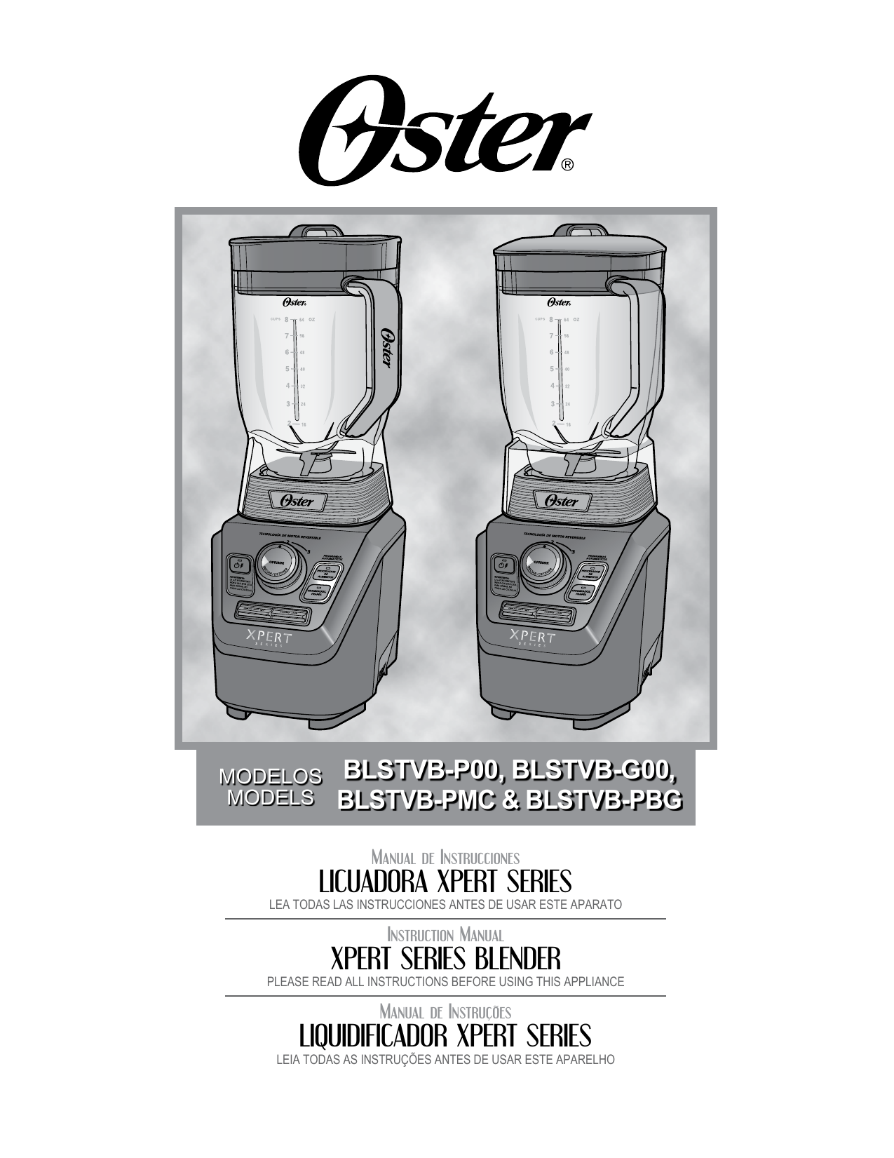 Manual licuadora oster outlet xpert