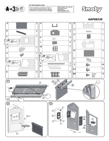 Smoby AAP0853E Assembly Instructions | Manualzz