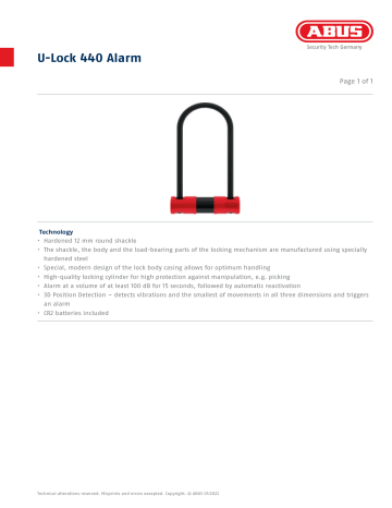 abus 440 alarm