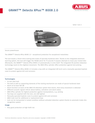 granit detecto xplus 8008