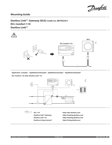 Danfoss ECL Comfort 110 DLG / / LINK™ Operating Guide | Manualzz